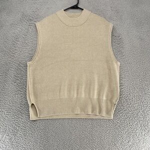 Free People Sweater Vest Womens S Old Money Capsule Beachy Clean Girl Minimalist